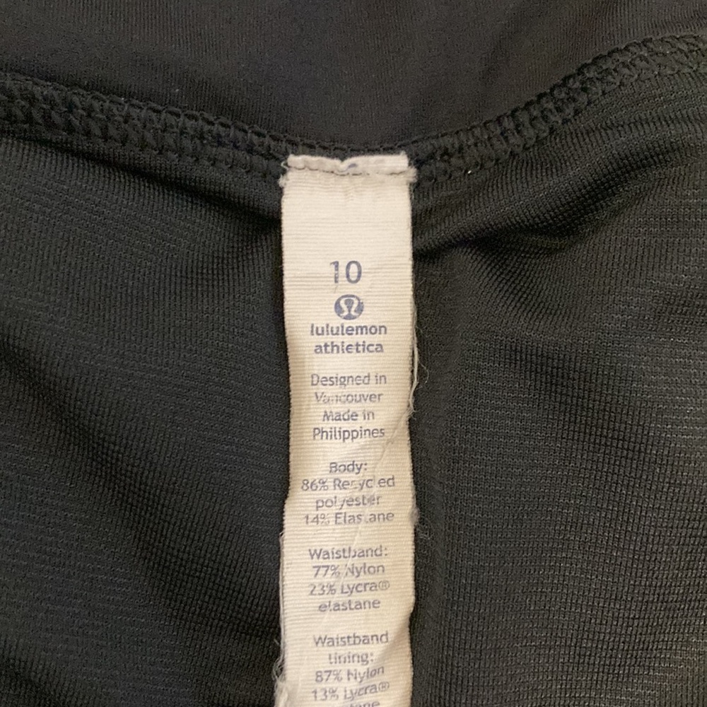 Lululemon Speed Short (4-way Stretch) Super Natural Blue Multi / Black Size 10 - Picture 7 of 12